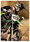 itenga Zeichenmappe DIN A3 mit Motiv - Gummizugmappe Sammelmappe - für Kinder Jugendliche Schüler Mädchen Jungen (Motocross - A3)