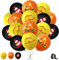 Baufahrzeug Luftballons,24 Stück 12 Zoll Bagger Luftballons,luftballon Bagger,Bagger Latex Ballon,Baustellen Luftballons Geburtstag,Luftballons Baustelle für Baustelle Geburtstag Deko