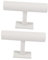 MUCKLILY 2St Organizer für Schmuckdisplays Armreif Aufbewahrung Tischständer Uhren Halter Regal t-förmiger Ausstellungsstand Schmuckständer Anschauen Aufbewahrungskiste Pylon Halterung Weiß