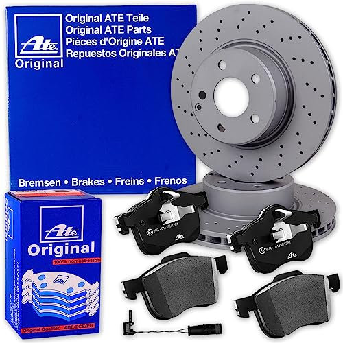 ATE gelochte Bremsscheiben 295mm + Beläge vorne für C-Klasse W204 S204
