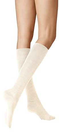 KUNERT Damen Kniestrümpfe Soft Wool Cotton weich creme 1690 39-42