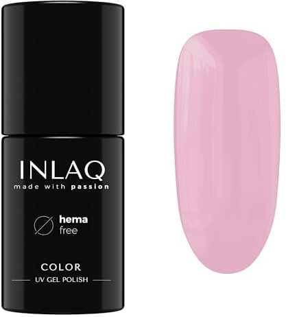 INLAQ® UV Nagellack Sanftes Rosa - 6 ml Hema Free - Langlebiger UV Lack - Nail Polish - Marry Me! Kollektion - Gelnägel - Shellac Gel - Gellack ohne Hema | 1081- Pentalon