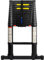 ALDORR Professional 17FT / 5.2M Telescopic Ladder Made Aluminum - with Telescopic Stabilization Bar - Load Capacity up to 150kg - Soft-Close System - Safe and Reliable (EN131)