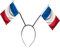 Les Cotillons D'Alsace Serre-Tête Supporter France I Drapeaux Français Tiare Tricolore I Equipe Bleu Blanc Rouge I Jeux 2024 Foot Rugby Sport