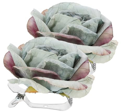 Cabilock 2stücke Rosenvorhang Raffspangen Aus Robustem Material Dekorative Gardinenhalter Für Wohnzimmer Schlafzimmer Büro Einfach Zu Befestigende Bändchen-vorhangclips Für Stilvolle Fenste