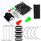 85 Stücke Clips für Extensions Haarverlängerung Herstellung Set Perücken Zubehör, Enthält 50 U-Förmige Schnapp Clips, 10 Gebogene Nadeln, 20 T-Stifte, 3 Rollen Webfaden, 2 Nadel Einfädler(Schwarz)