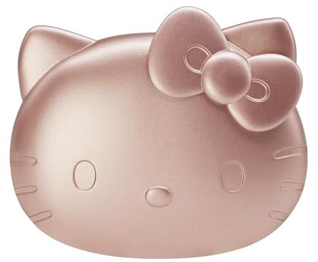 Impressions Vanity Hello Kitty Kawaii Kompaktspiegel mit Touch-Sensor für einstellbare Helligkeit, beleuchteter Schminkspiegel mit LED-Leuchten und 2 Vergrößerungsspiegeln (Roségold)