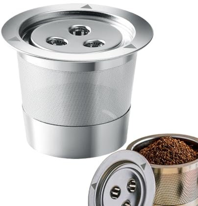Kaffeefilter mit 3 Löchern, Kaffeefilterbecher für Maschinen, umweltfreundliche Kaffeefilterkapsel, abnehmbare Edelstahl-Kaffeefilter, Kaffeefilter für den Heimgebrauch, wiederverwendbarer