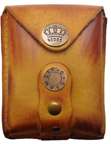 Echt Leder Schleuder Munitionstasche Magnet Schleuder Bälle Tasche Taktische Munition Magazinhalter für Stahlkugeln Langlebige Bauchtasche Gürteltasche für Schleuder (Braun)