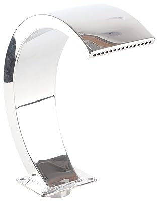 Fuente de Cascada de Piscina de Acero Inoxidable de, Diseño de Redondeado, Hilo Femenino G1 para Piscinas y Estanques de Jardín