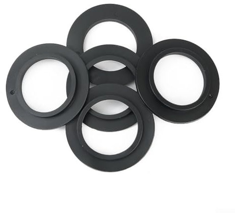 Jonikuper Kitchen Sink Strainer Rubber Seal Washer Set, 5 Pieces Replacement Gaskets for Basket Strainers, Compatible with 78-83mm Drains(For 82 83mm)