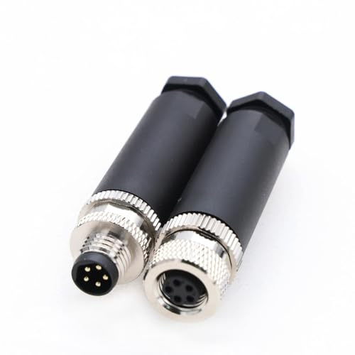 Connecteur de capteur circulaire M8 5 broches mâle et femelle B code connecteur industriel aviation 8 mm étanche IP67 connecteur