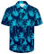 XiaoMoSha Mens Hawaiian Shirts Short Sleeve Wrinkle Free Button Down Summer Casual Shirt for Men Tropical Holiday Beach Funky Party Tops, GreenPalmTree, Medium