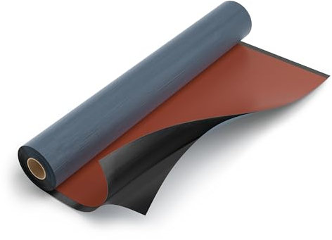 Isolbau KSK RAL 8004 Rouleau de film d'étanchéité autocollant pour toiture en bitume Terrakota 5 m² – Étanchéité des garages, abris de jardin, abris de voiture, étables