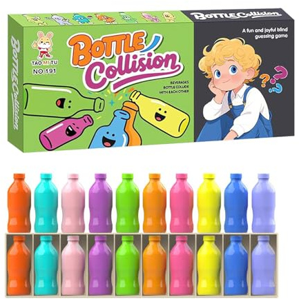 Bottle Flip Challenge Game, Reaction Matching Game for Family and Party | Fast-Paced Bottle Matching Game with Colourful Pieces for Social Events, Gatherings, Home Entertainment and Team Activities