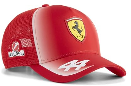 PUMA Scuderia Ferrari F1 2026 Lewis Hamilton Mützenkollektion | Mit allen aktuellen Scuderia Ferrari Team- und Partnerlogos, Getragen von Lewis Hamilton während der Formel-1-Saison 2026