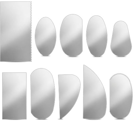 10 Stück Töpferwerkzeug Set – Edelstahl Tonschaber für Keramik & Skulptur | Gezackte und glatte Tonwerkzeuge zum Modellieren, Schnitzen und Texturieren für Töpferarbeiten, Polymer-Ton, Keramikprojekte