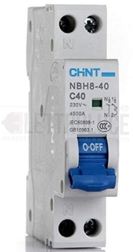 Chint 70016 interruttore 1P+N 4,5ka 10A magnetotermico da guida din quadro 1m