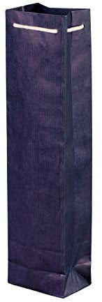100 x Flaschentaschen blau 9,5+6,5x38 cm | Flaschentüten | Geschenktüte Flasche | Weintaschen | HUTNER