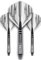RED DRAGON Dart Flight and Schäfte Kombi Grau - 4 Sätze Standardflüge und 4 Sätze Medium Nitrotech Schäfte pro Packung