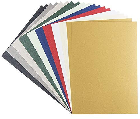 Ideen mit Herz Effekt-Karton | Perlmutt | DIN A4 | 250 g/m² | 10 Farben | 20 Stück