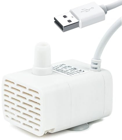 HAPUP Cat Water Fountain for Drinking Pump Silent Original Pet Water Fountain Replacement Pump DC5V (90L/H) with 2M USB Power Cord for HAPUP Cat Fountain, FT-010