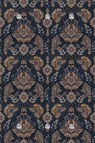 Queence Design Garderobe 80 x 120 cm | Wandgarderobe mit 6 Edelstahlhaken | Flurgarderobe | Garderobenhaken | Garderobenpaneele | Hochkant Senkrecht | Garderobenständer | Orientalisches Muster