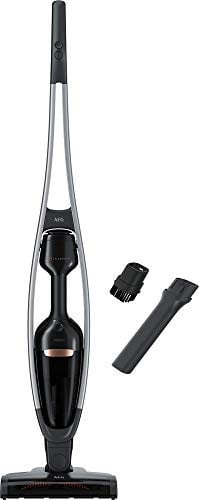 AEG QX9 Multi-function Cordless Vacuum Cleaner Rechargeable Li-Ion Battery and LED Power Brush For Carpets & Hardfloors, Upright Handheld Stick QX9-1-40GG, Iron Grey
