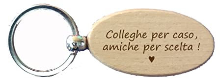 Giomel Portachiavi Personalizzato in Bambù Donna Portachiavi Uomo Idee Regalo