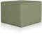 Deshome Pouf hocker Fußstütze 63x63x44 cm Wasserabweisender Stoff: Modernes Design Pouf für Sofa Wohnzimmer Schlafzimmer, Puff hocker, Pouffe Minerva Olivgrüne