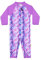 weVSwe Baby Kleinkind Jungen Badeanzug UPF 50+ Sonnenschutz Rashguard Bademode mit Schritt-Reißverschluss 0-3 Jahre, Violette Fischschuppen, 3 Jahre