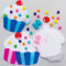 Baker Ross Cupcake Nähset für Kinder - 2er Pack, Bastelset zum Nähen für Kinder (FC413), sortiert