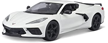 Maisto 1:24 Montageline 2020 Chevrolet Corvette Stingray Coupe, Weiß