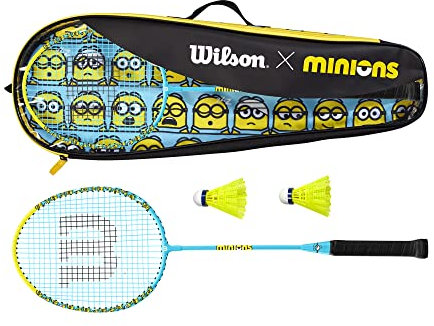 Wilson Unisex – Erwachsene Minions Badminton, Black/Yellow, 2