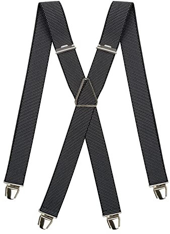Pierrot - Hosenträger Herren Breit und Vintage - Made in Germany/France - Verstellbare Länge bis zu 130cm - Garantie auf Lebenszeit - 100% DEUTSCH & FRANZÖSISCH
