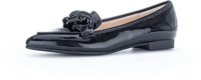 Gabor Damen Klassische Ballerinas, Frauen Flats,Ausgehschuhe,Abendschuhe,College Schuhe,Loafer,Businessschuhe,Slip-ons,schwarz,36 EU / 3.5 UK