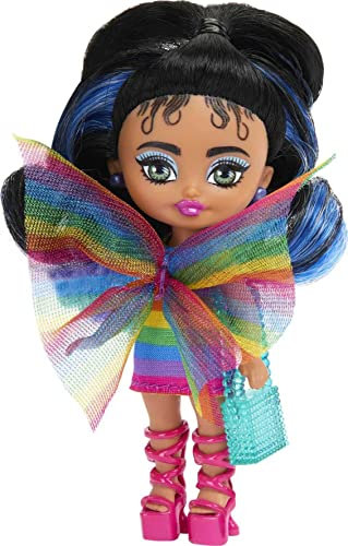 Barbie Extra Mini Mini Doll - Rainbow Dress