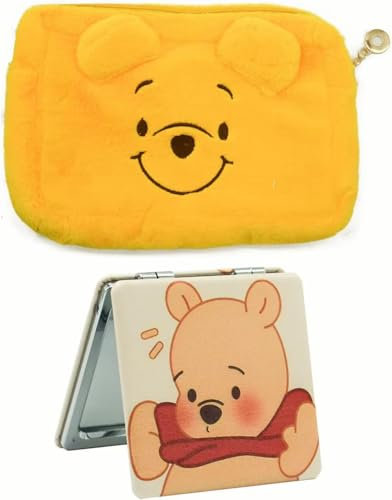 Rondlaho Reise-Kosmetiktasche, große Kapazität, Kosmetiktasche, Make-up-Tasche mit Reißverschluss, Plüsch-Reise-Kulturbeutel, Make-up-Zubehör, Organizer, faltbare Aufbewahrungstaschen, Make-up-Tasche