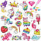 CAYUDEN Diamond Painting Aufkleber, 20pcs 5D Diamant Painting Bilder Kinder DIY Einhorn Diamond Painting Kinder Mädchen Diamant Malerei Aufkleber Kit für Mitgebsel Kindergeburtstag Gastgeschenk