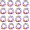 Grezea 16 Pack Multicolor Fairy Lights Battery Operated, 10ft 30 Led Mason Jar Light, Waterproof Firefly Silver Wire Tiny String for Crafts Bottle Vase Garland Party Christmas Decor