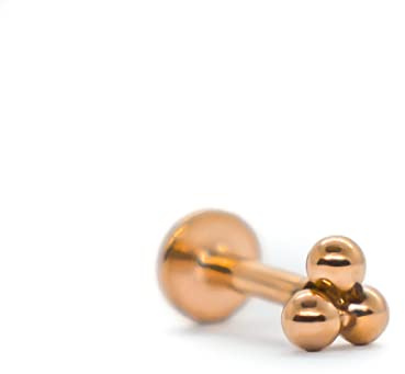 16G Knorpel Tragus Helix Ohrringe Piercing Lippenringe Labret Monroe Ohrstecker 6mm 8mm Chirurgenstahl Silber Rose gold Piercing Schmuck für Damen Herren