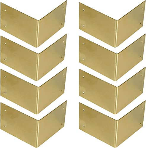 Protecteurs de garde d'angle de meubles en métal, angle d'enveloppement, 8 pièces vintage grand style antique décoratif, for les couvertures de bord de bureau de meubles de boîte de coffre de bijoux d