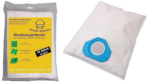 10 sacs d'aspirateur compatibles avec Nilfisk-Alto GM 80 / GM80 I Adaptateur stable en plastique I avec micro-filtre