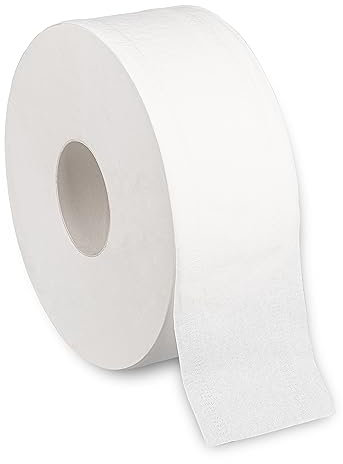Jumbo Toilettenpapier Maxi 300m, 2-lagig, Zellstoff, hochweiß, 6 Rollen