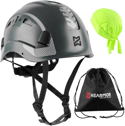 HEARMOR Industrial Helmet for Working at Heights Adult Construction Helmet Passed EN12492 Certification, EN397 Shock Absorption and Penetration Resistance Test Construction Worker Safety Helmet