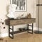 [en.casa] Konsolentisch Lappeenranta Sideboard mit 2 Türen Flurtisch 139x43x76 cm Beistelltisch mit Ablage Büro Wohnzimmer Industrial Eiche dunkel/Schwarz