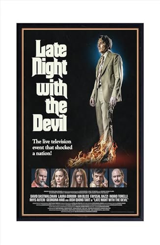 Kerry Dober Filmposter Horror Late Night with the Devil, coole Wanddekoration, Kunstdruck, Poster für Zimmer, ästhetisch, mattes Poster, rahmenlos, Geschenk, 28 x 43 cm