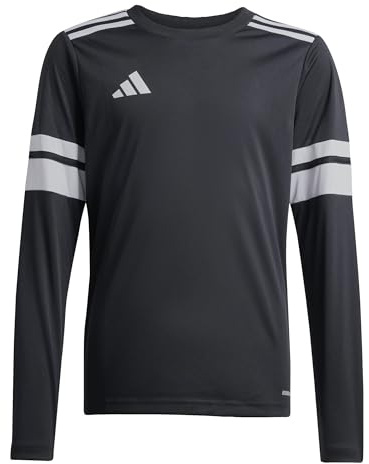 adidas Unisex Kinder Squadra25 Jersey Long Sleeve Kids Shirt, Black/White, 15-16 Years
