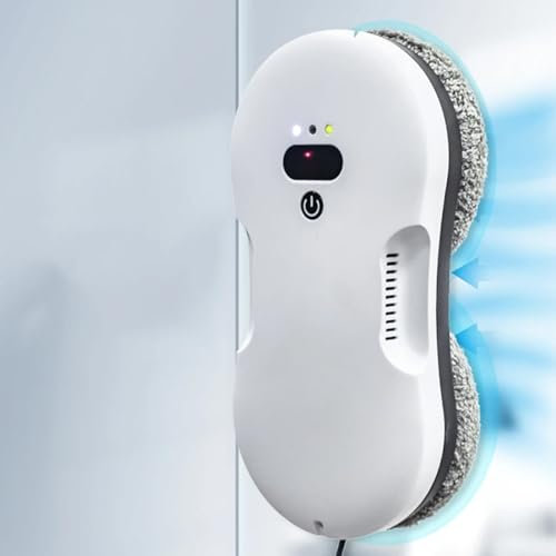 RayGenius Robot Limpiacristales,Aspirador Inteligente De Ventanas con Rociado AutomáTico De Agua,Robot Limpiacristales con Mando A Distancia,para Ventanas Altas Interiores/Exteriores