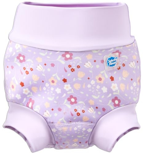 Splash About Happy Nappy Duo Pannolino da Nuoto Riutilizzabile, Lilac Spring, 3-4 Anni